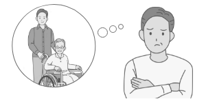 見守られる人のこれから必要になるサポートについてのイメージ