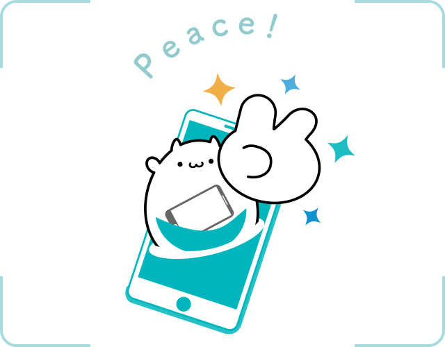 ピースサインアプリのイメージキャラクター、アッピー